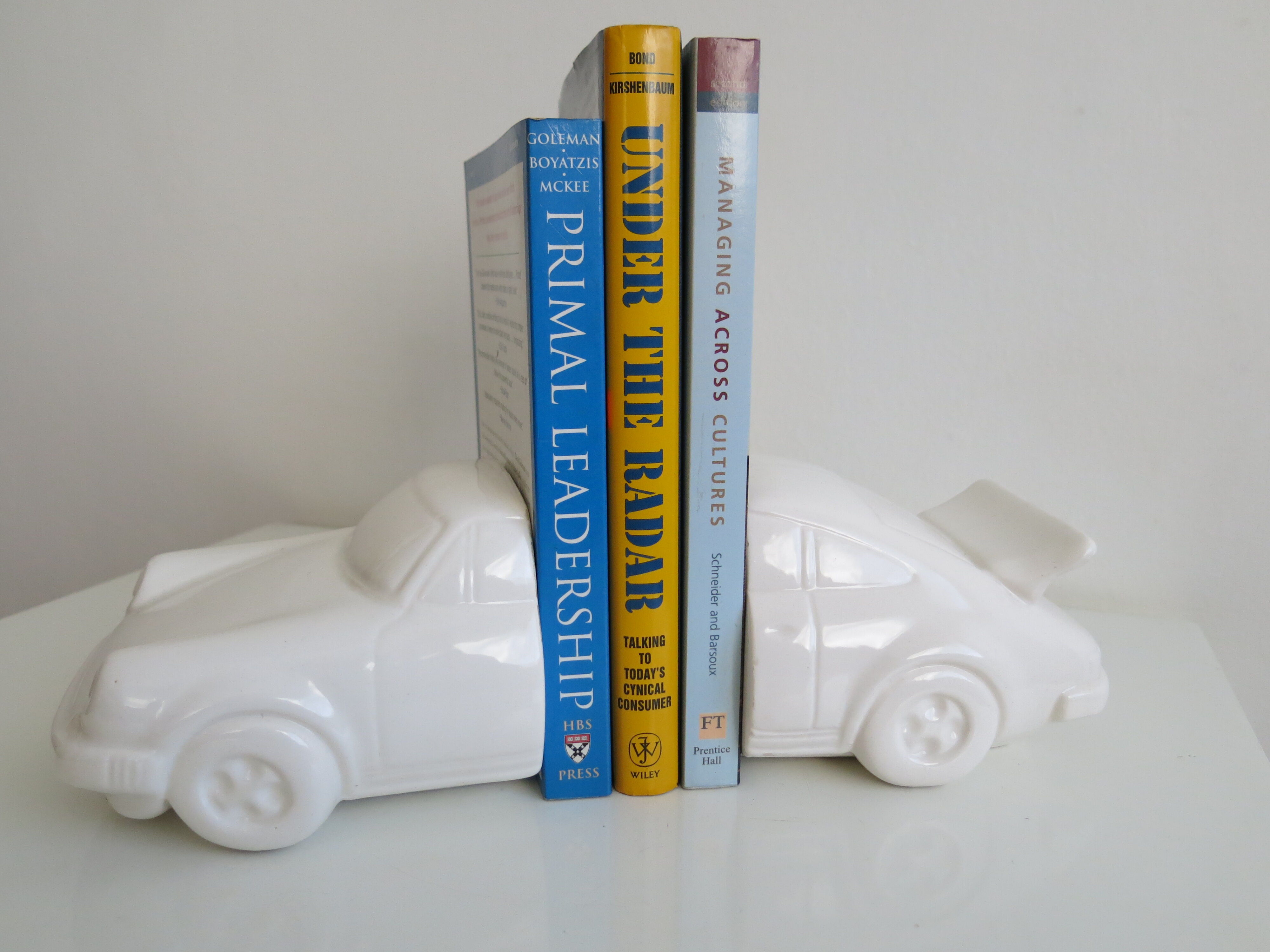 Paire de serre-livres vintage Porsche 911