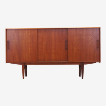 Teak highboard, Danish design, 1960s, production: Denmark