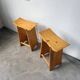 Scandinavian pine stools with Japanese inspiration.