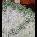 Cabbage leaf plate Barbotine