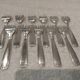 11 silver-plated oyster forks by Ercuis silversmiths, Chaumont pattern