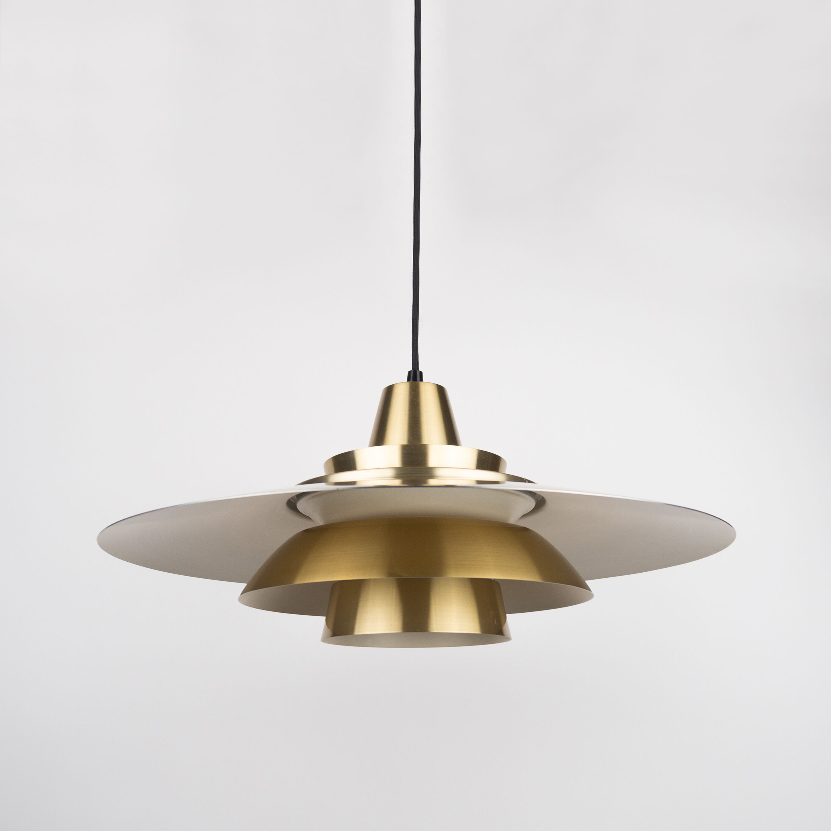 Danish vintage pendant light by David Mogensen, Superlight, 1970s