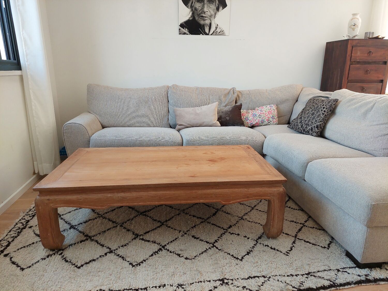 Wooden coffee table
