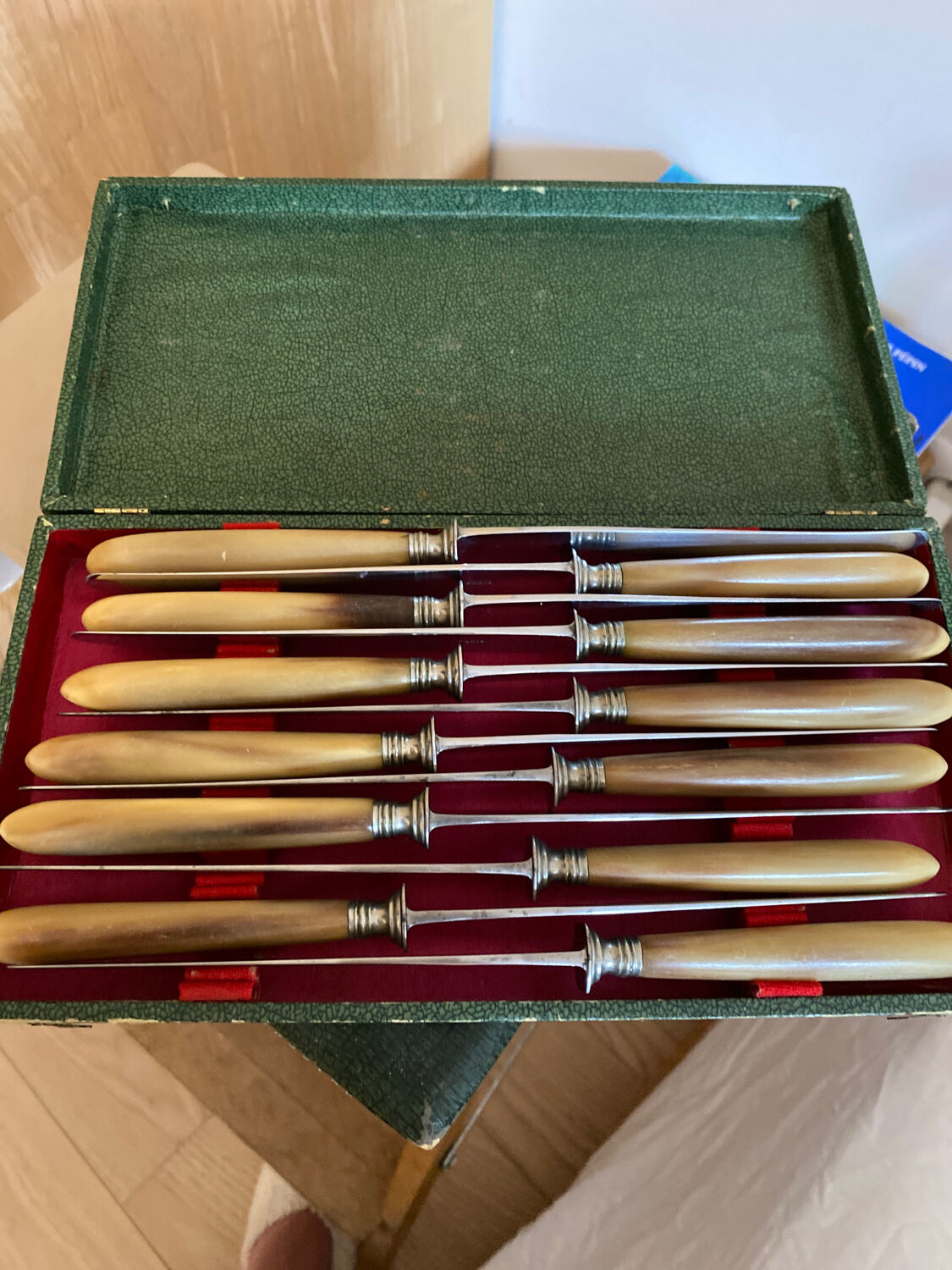 12 Paris horn knives