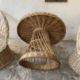 Rattan garden furniture / winter garden / 4 pieces