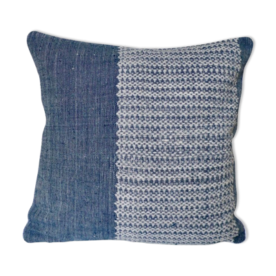 Coussin Meng Van bleu