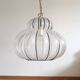Murano lampe suspendue zucca - soufflé en cage - neuf