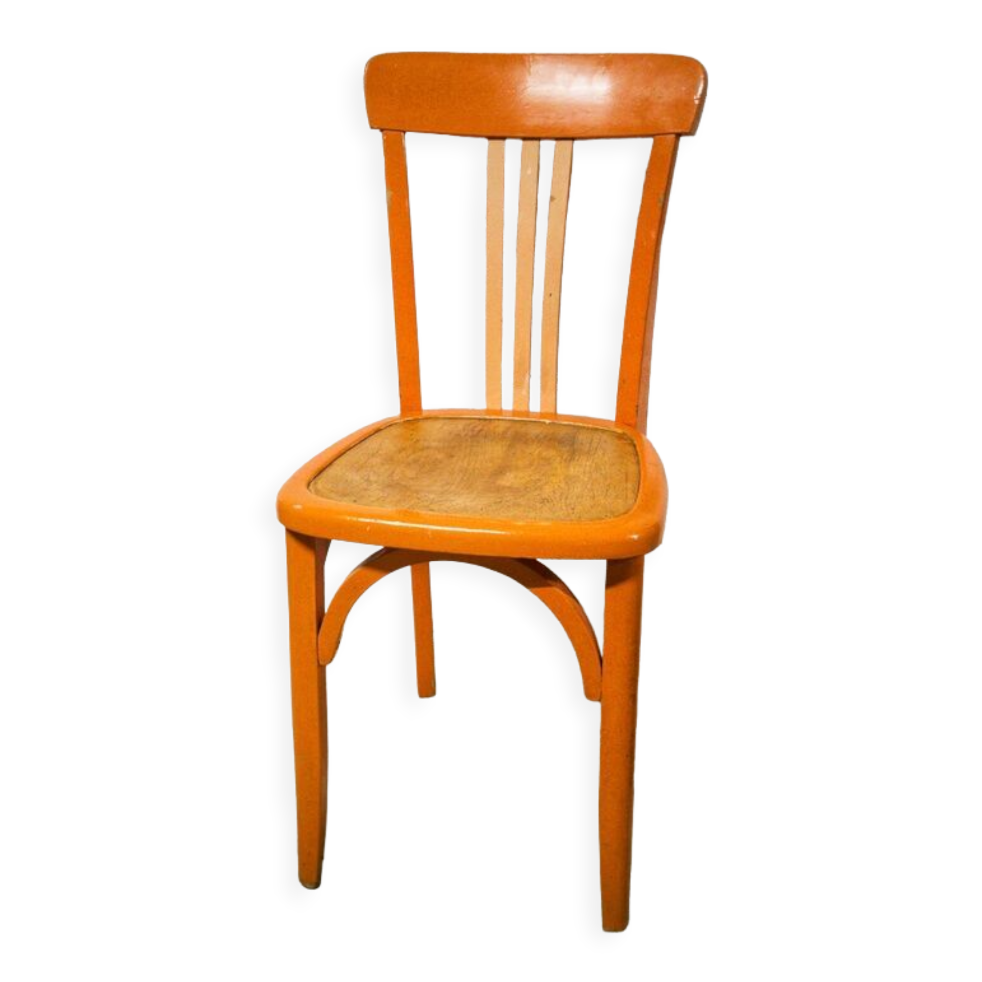 Orange bistro chair