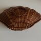 Empty corrugated shell pocket in wicker basket makers