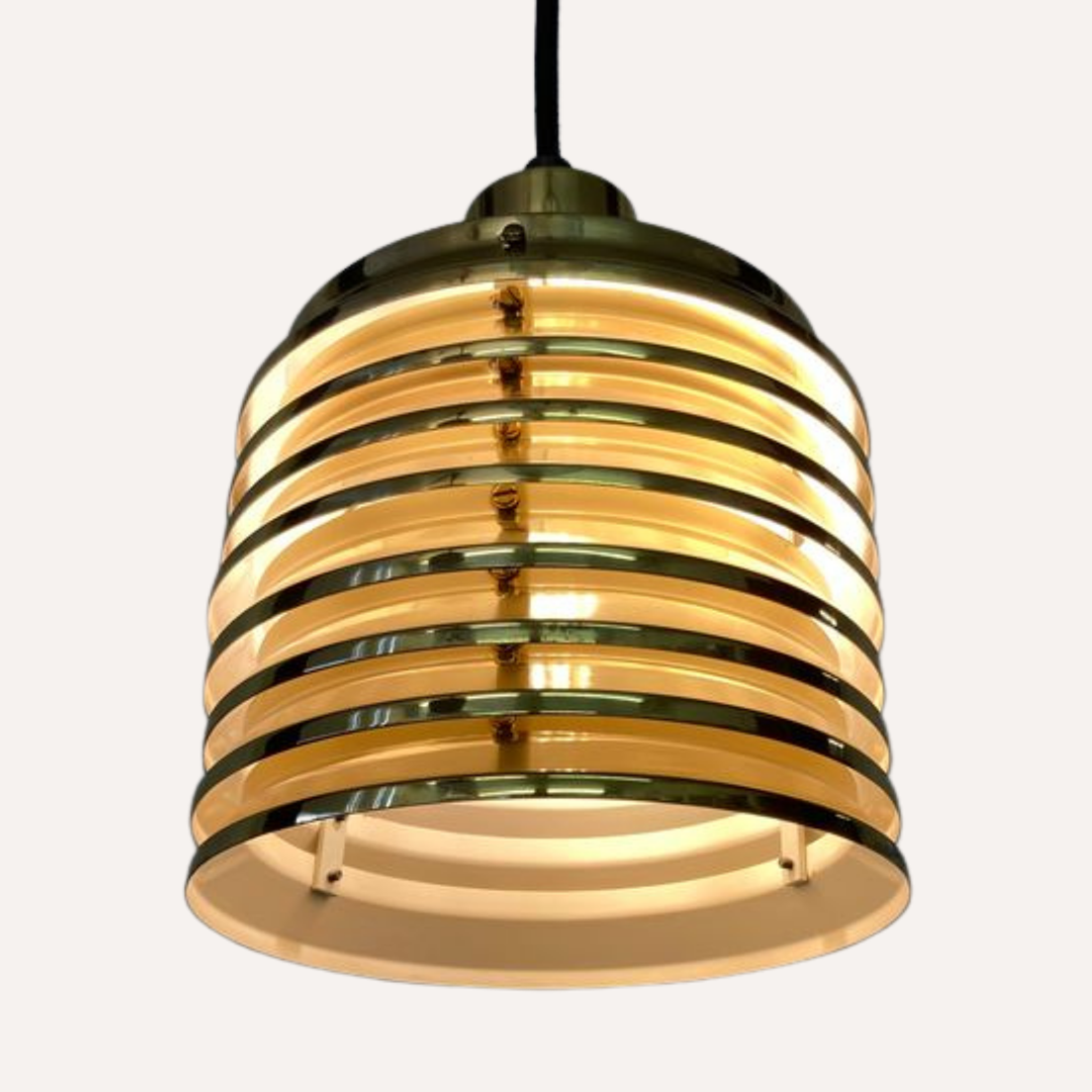 Hans Agne Jakobsson for Markaryd T-642 modernist hanging lamp, 60s
