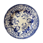Plate XIXth Creil Montereau, Flora collection