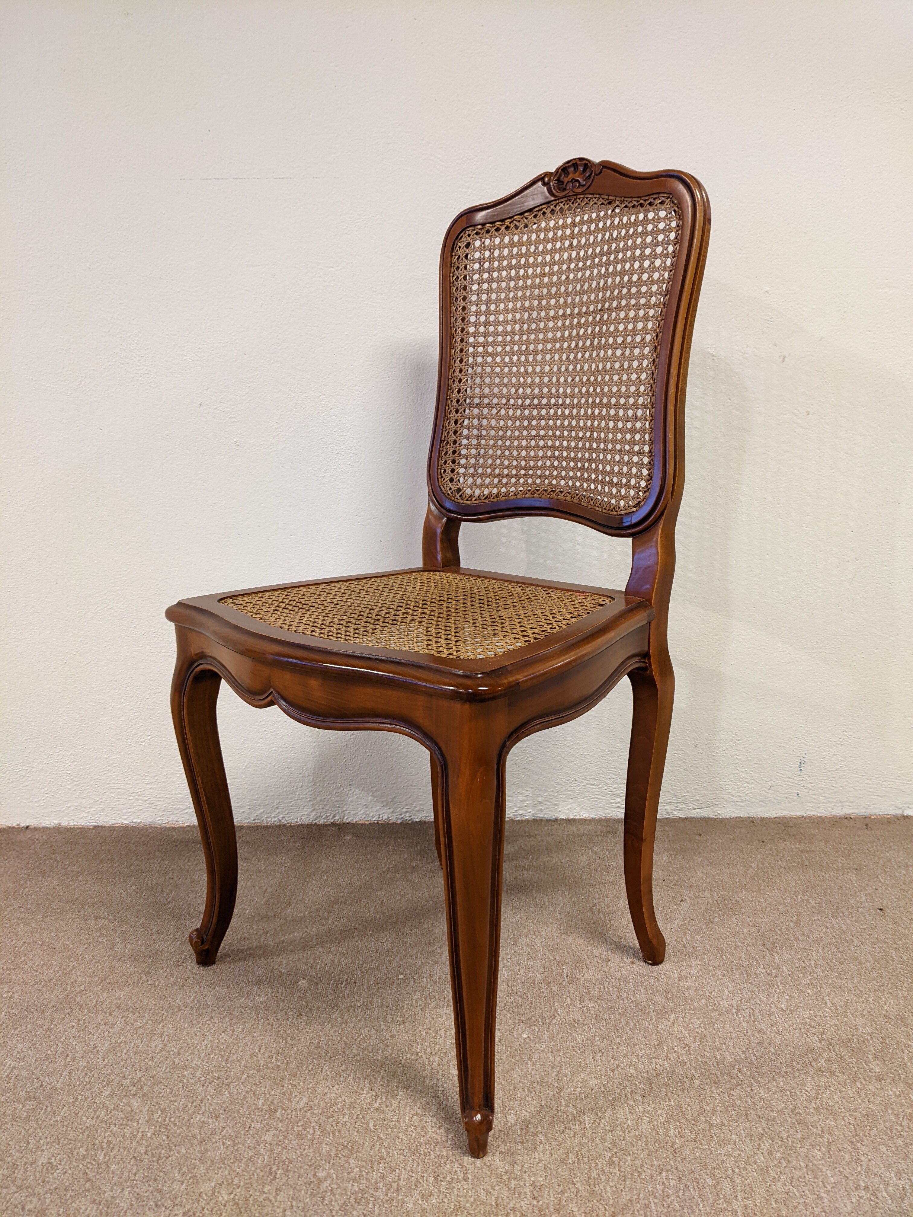 8 chaises style louis xv
