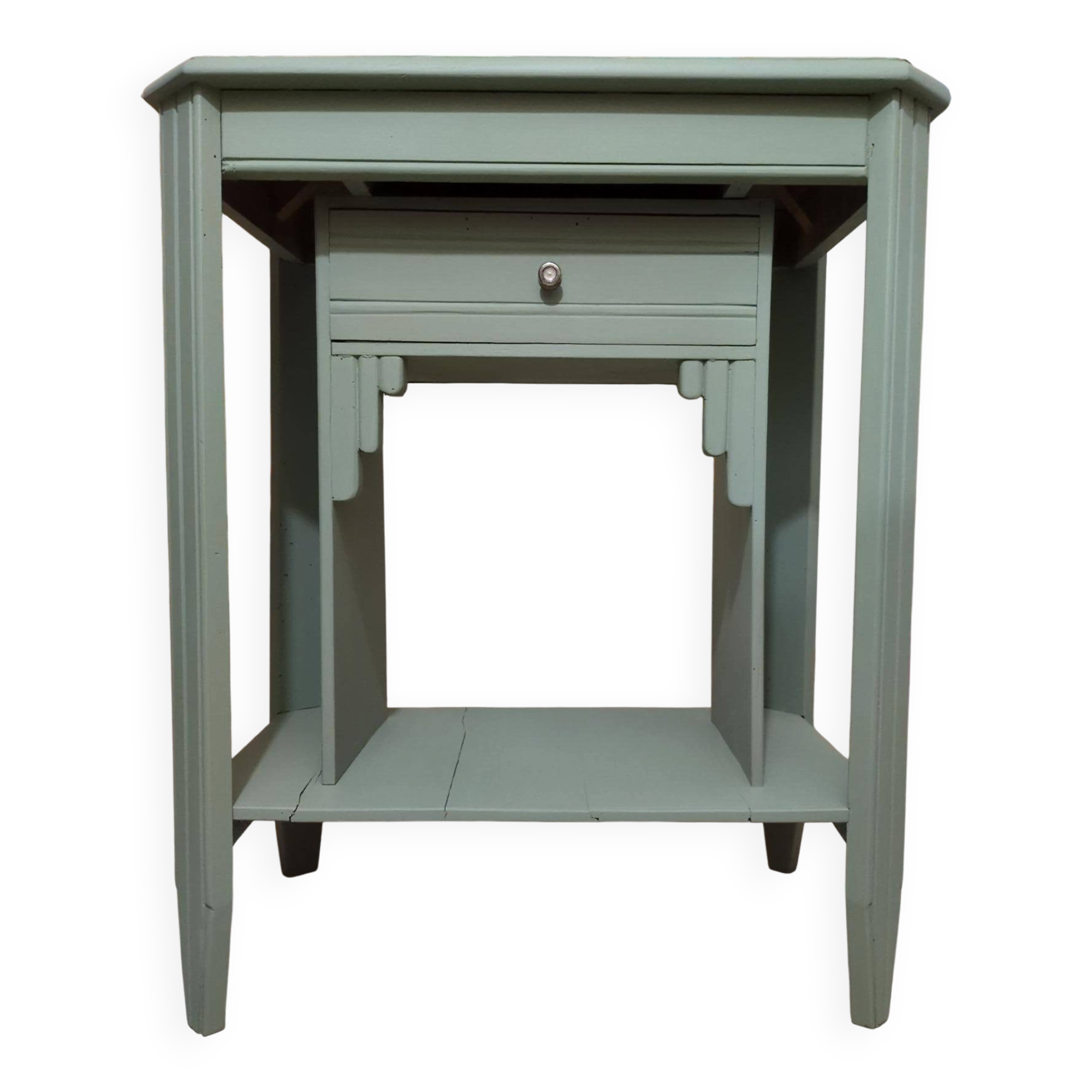 Vintage console in oak Art Deco style