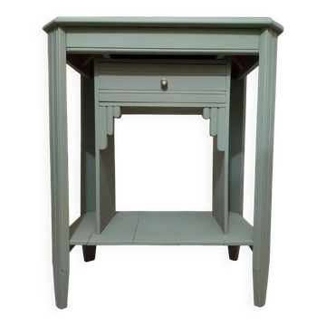 Console vintage en chêne style art déco