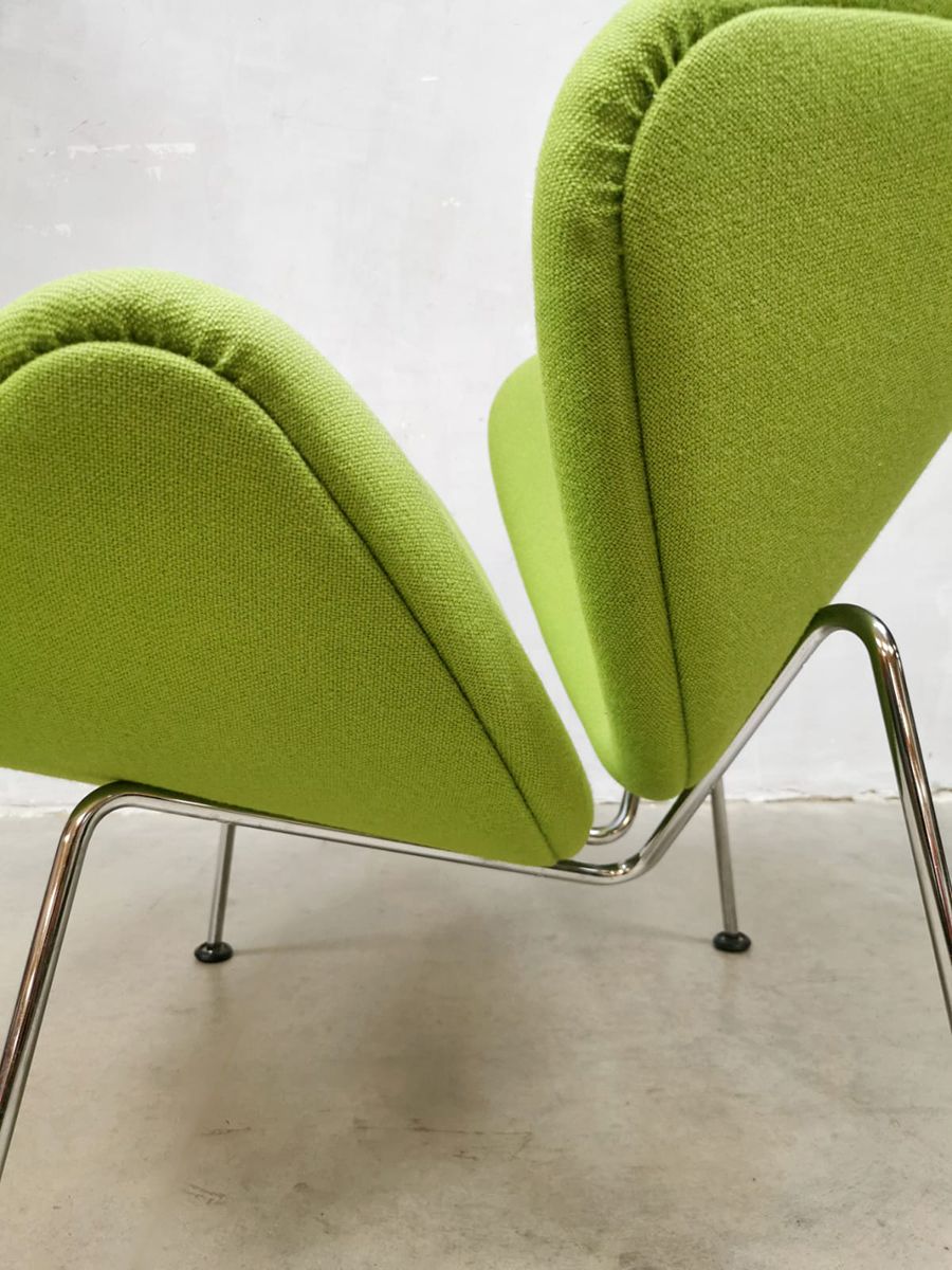 Dutch design Artifort easy chair Pierre Paulin F437 Orange Slice ‘Green’
