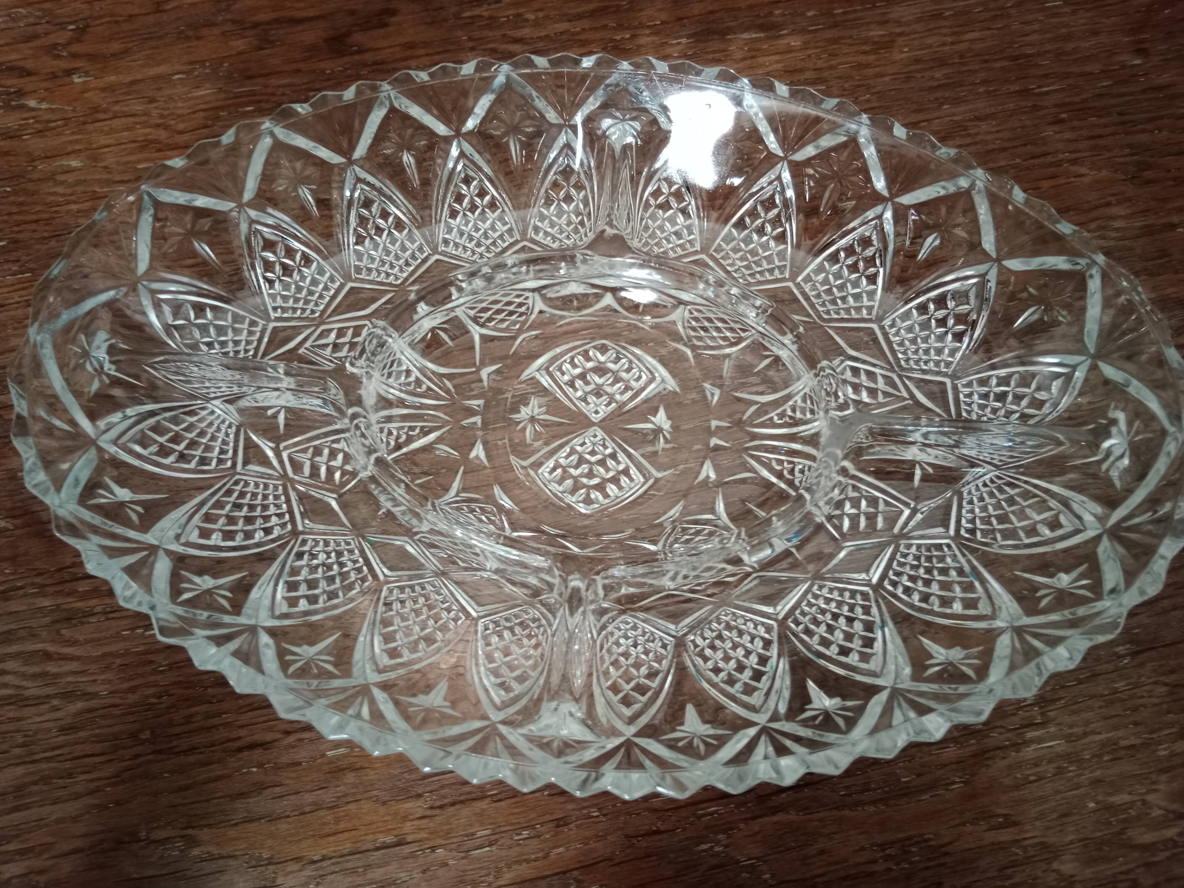 Grand ravier vintage en verre