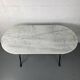 Marble and wrought iron bistro table