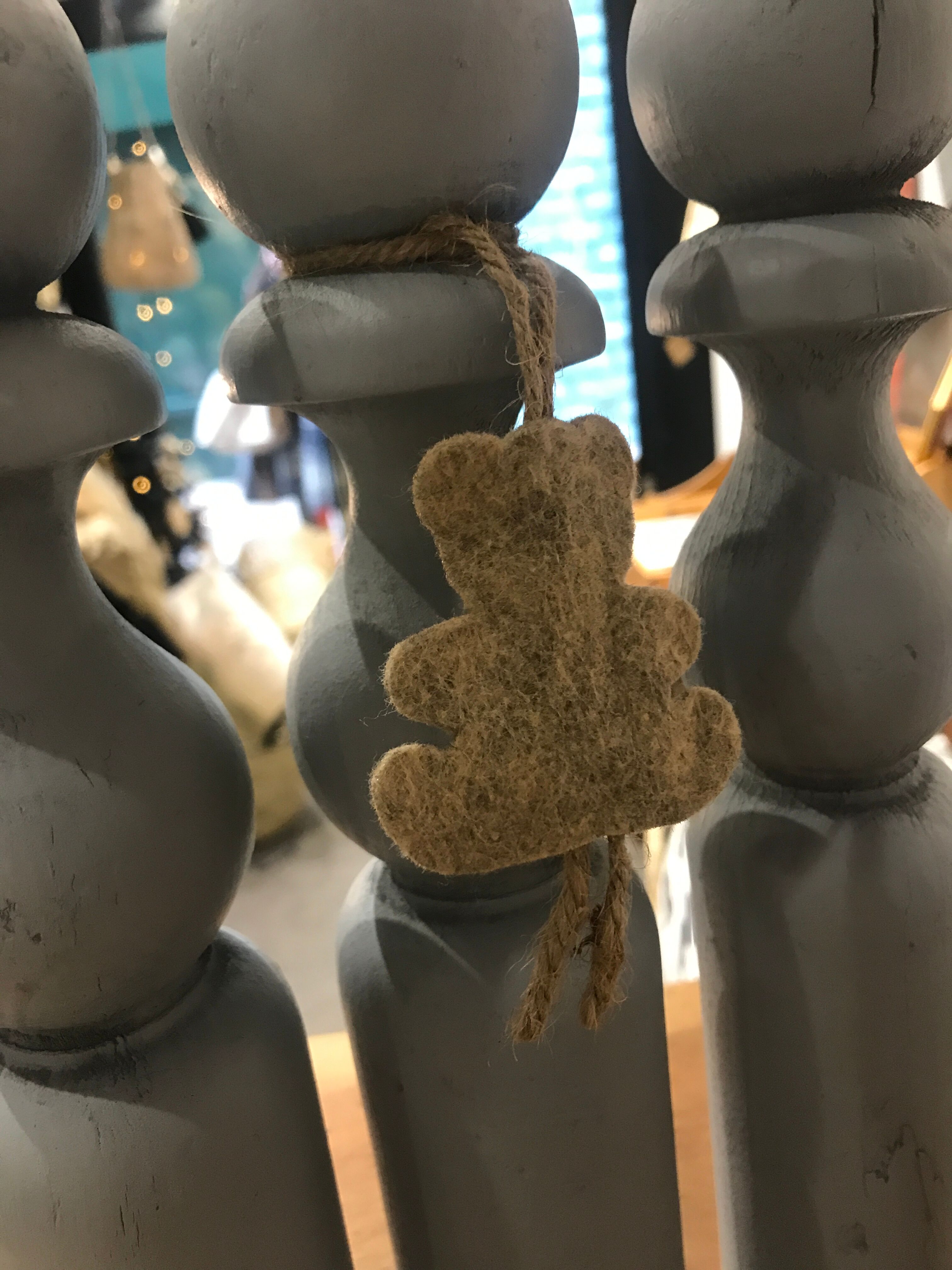 Set of 3 old grey wood keels