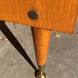Natural mahogany desk 1960s