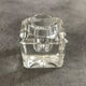 Candle holder holder -candle table vintage glass square shape