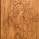 Parisian cabinet glazed raw wood nymphs and carved art nouveau decorations