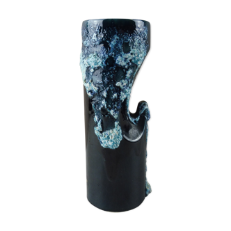 Ancien vase rouleau, écume de mer, Fat Lava, Vallauris