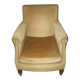 Armchair in solid wood and velvet fabrics