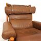 Arne Norell Inca chair with ottoman for Norell AB