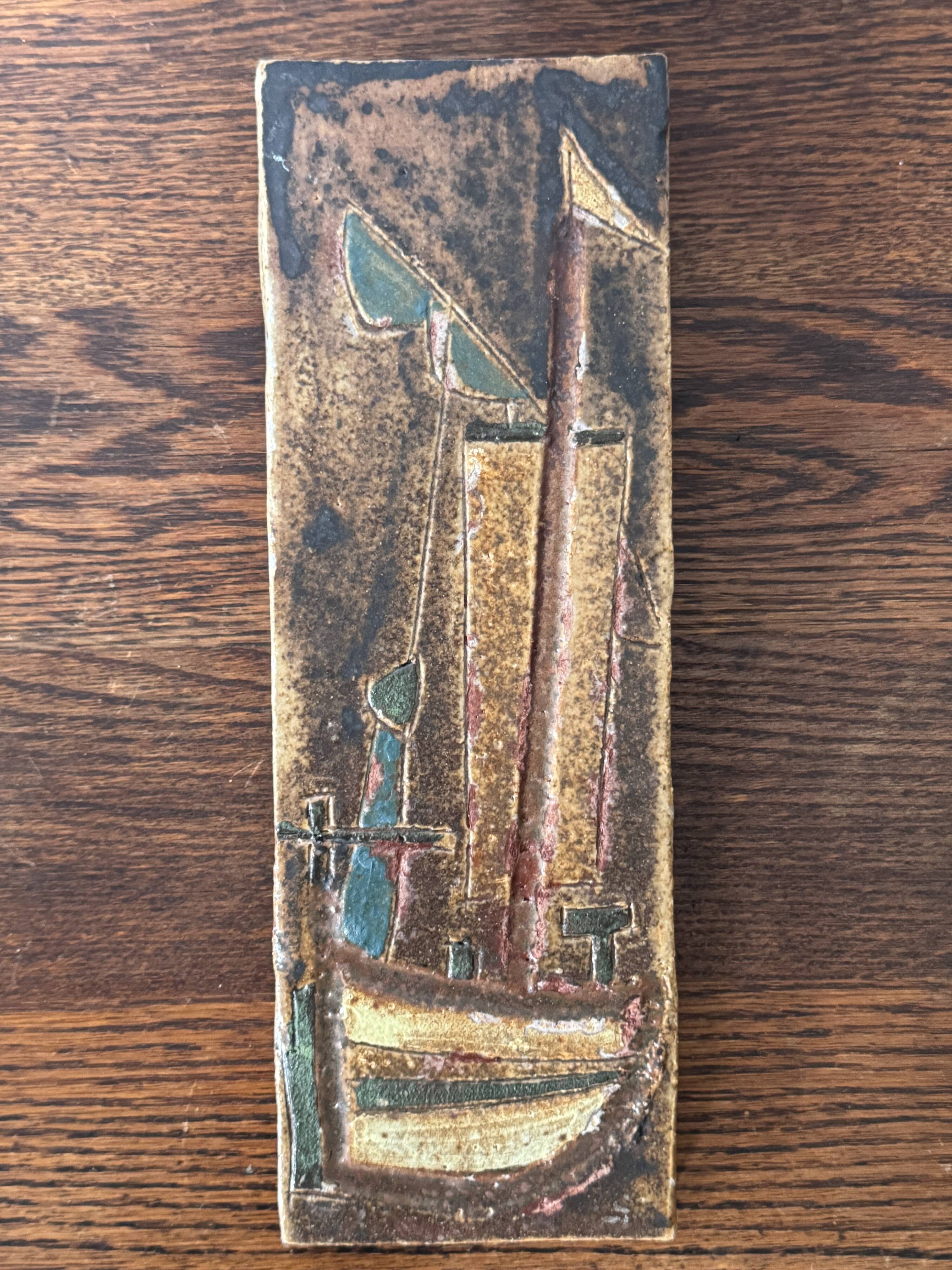 Ceramic plaque by the Argonauts, 1960, Vallauris