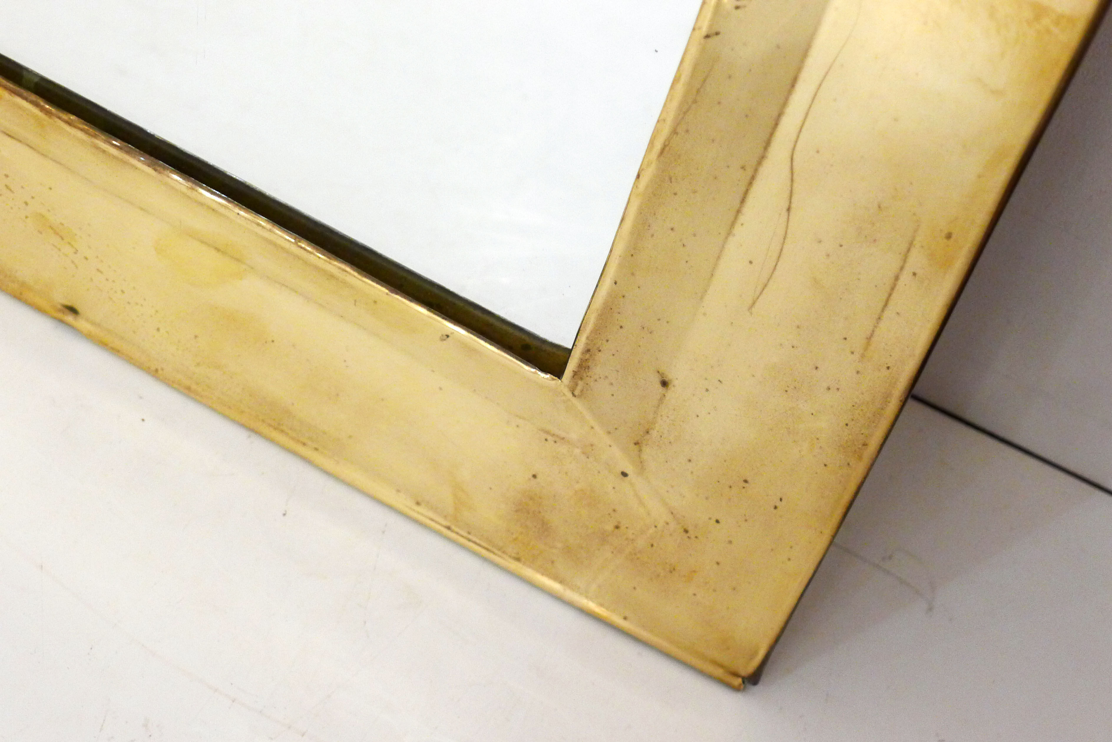 Mirror golden frame 36x66cm