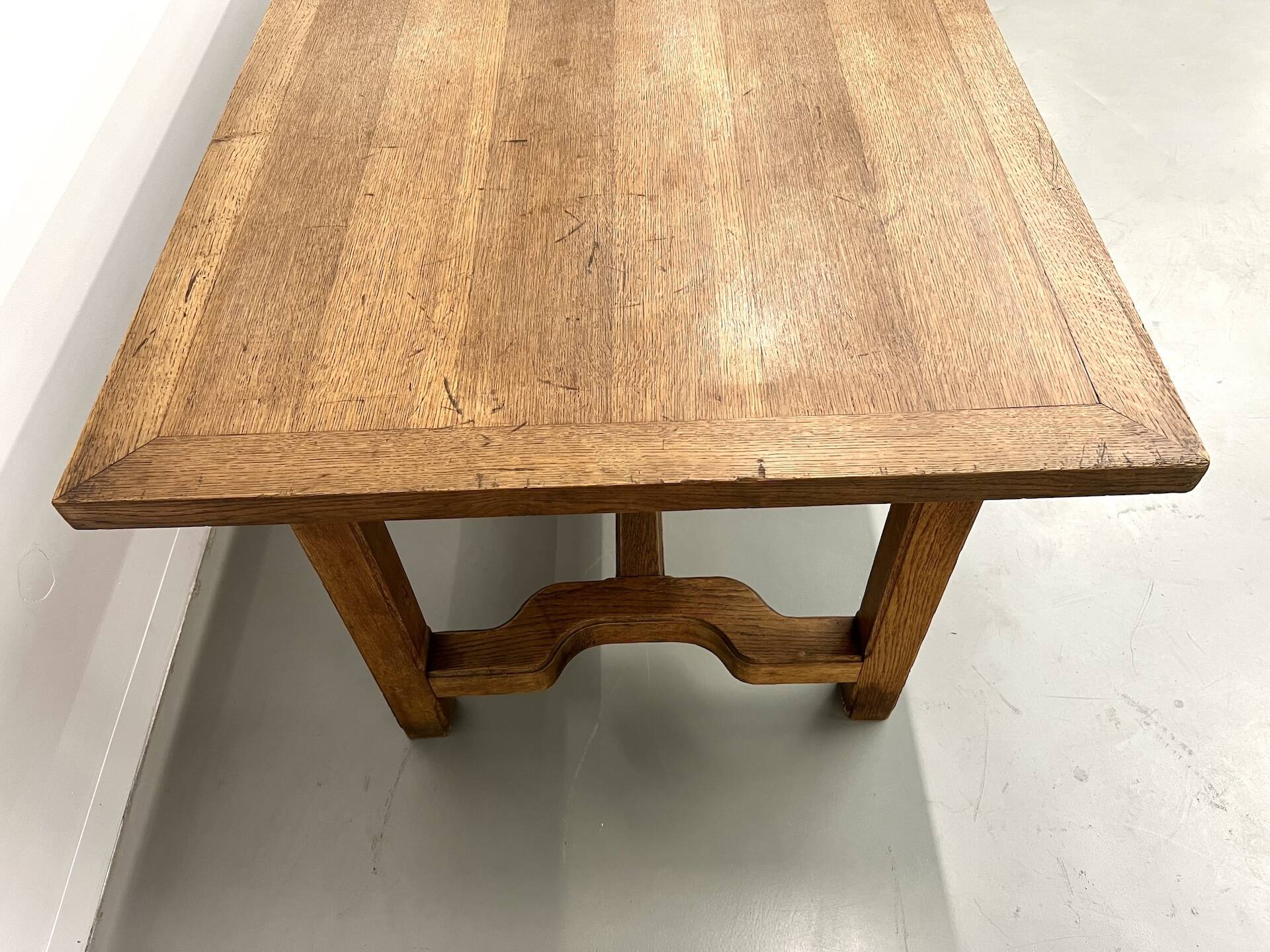 Oak farmhouse table, 1950s
