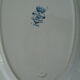 Plat ovale longwy old bird decor - faience flowers