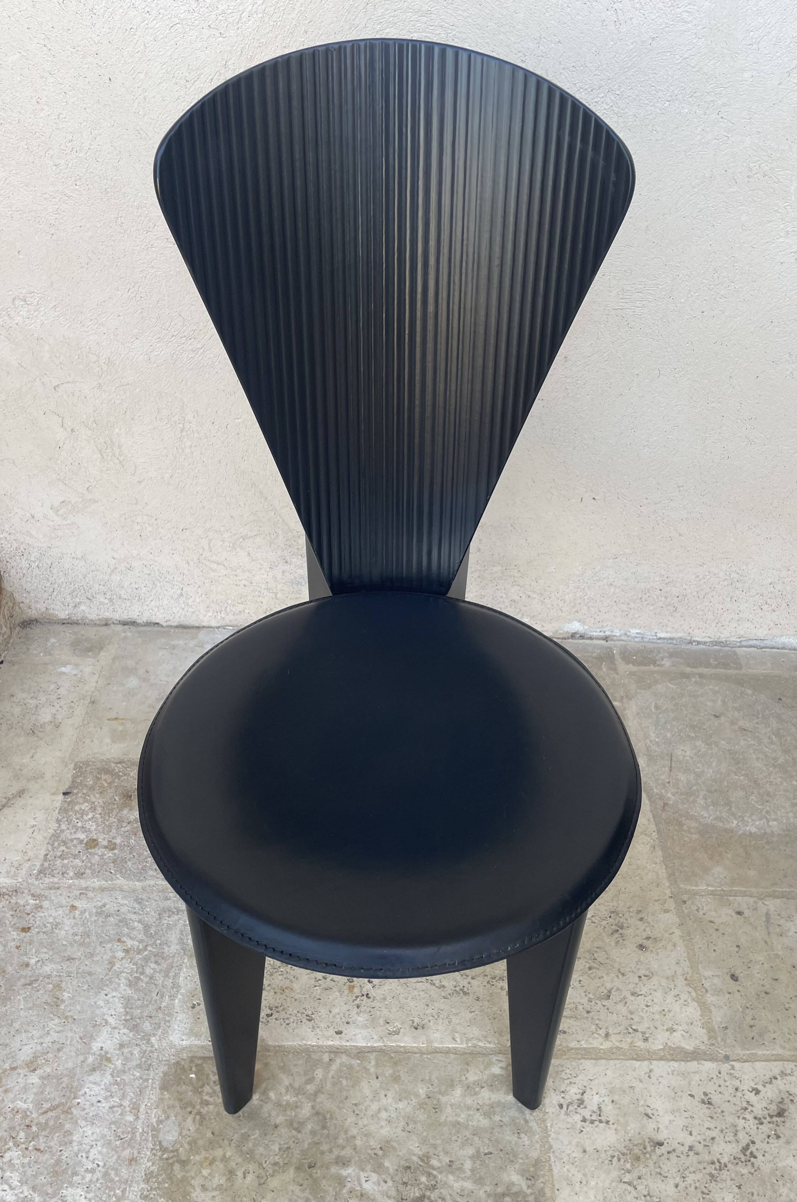 Pair of Calligaris chairs from the 1980s.