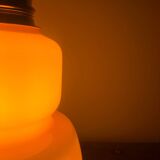 Lampe balade opaline jaune pale vintage