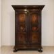 “Large regional 18th-century walnut inlaid wardrobe”