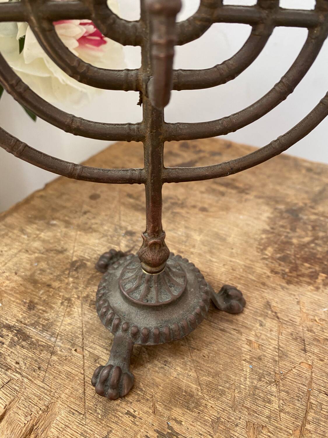 Five Branch Menorah Candle Holder