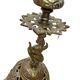 Old Brass Candlestick Dragon, early 1900s