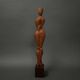 Carved wooden sculpture of a woman by Calin Hentea, 20th century