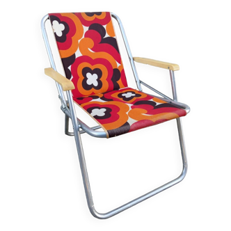 Vintage folding camping chair from the 70s