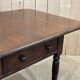Table bureau anglaise en acajou XIXème avec 2 tiroirs