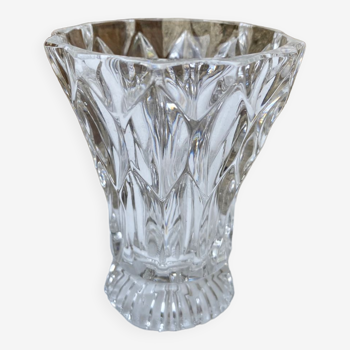 Worked glass vase