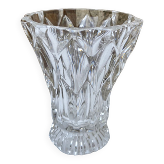 Worked glass vase