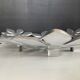 Vintage perforated aluminium cast iron centrepiece