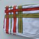 Large rectangular tablecloth with stripes on a vintage white background