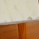 Coffee table in marble and gilded metal 70s