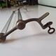 Towel rack in chrome iron and glass