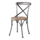 Bistro chair in wood and metal