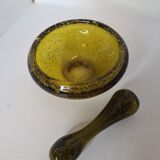 Biot blown glass medicine mortar