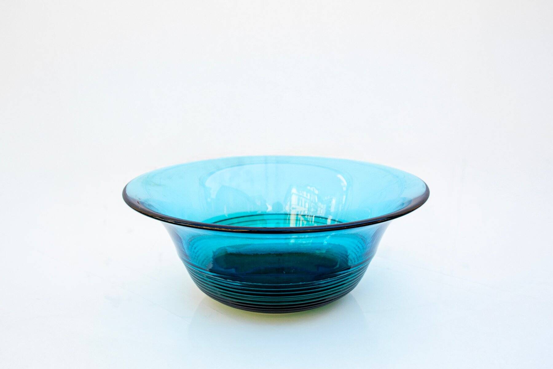 Vase centre de table en verre de Murano par VeArt, années 80
