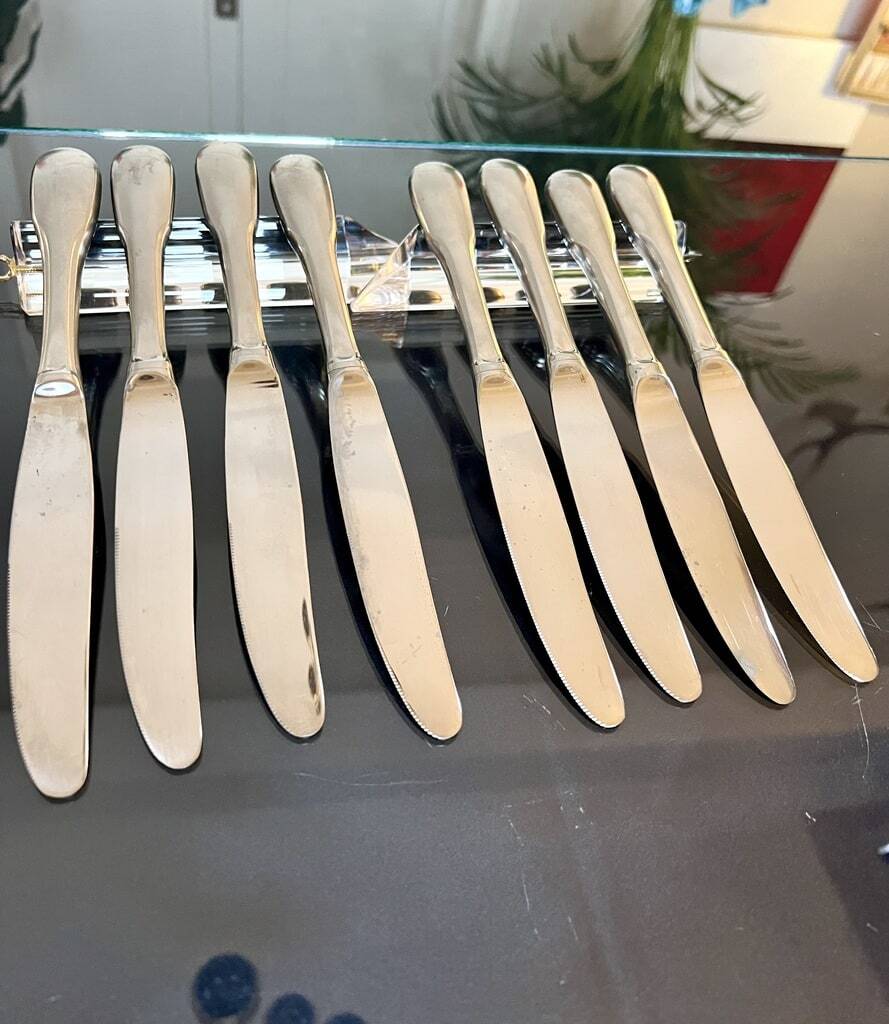 Vintage Knives - Stainless Steel - Old Cutlery - Tableware Service